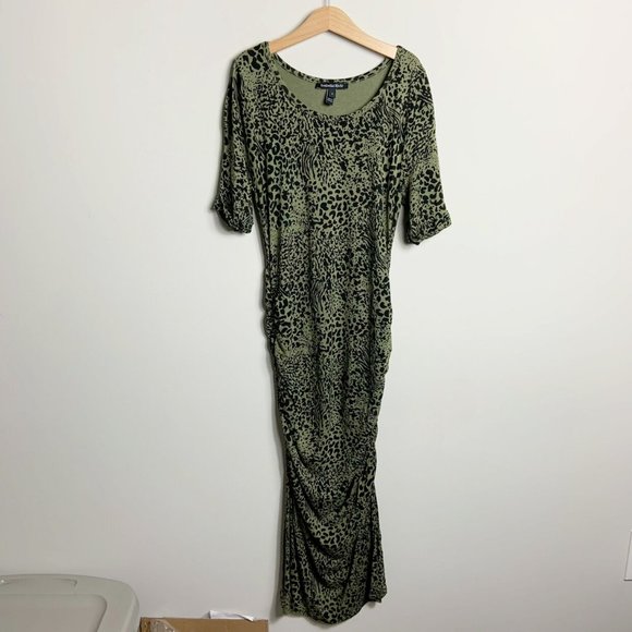 Isabella Oliver Animal Print Maternity Dress - Picture 2 of 5